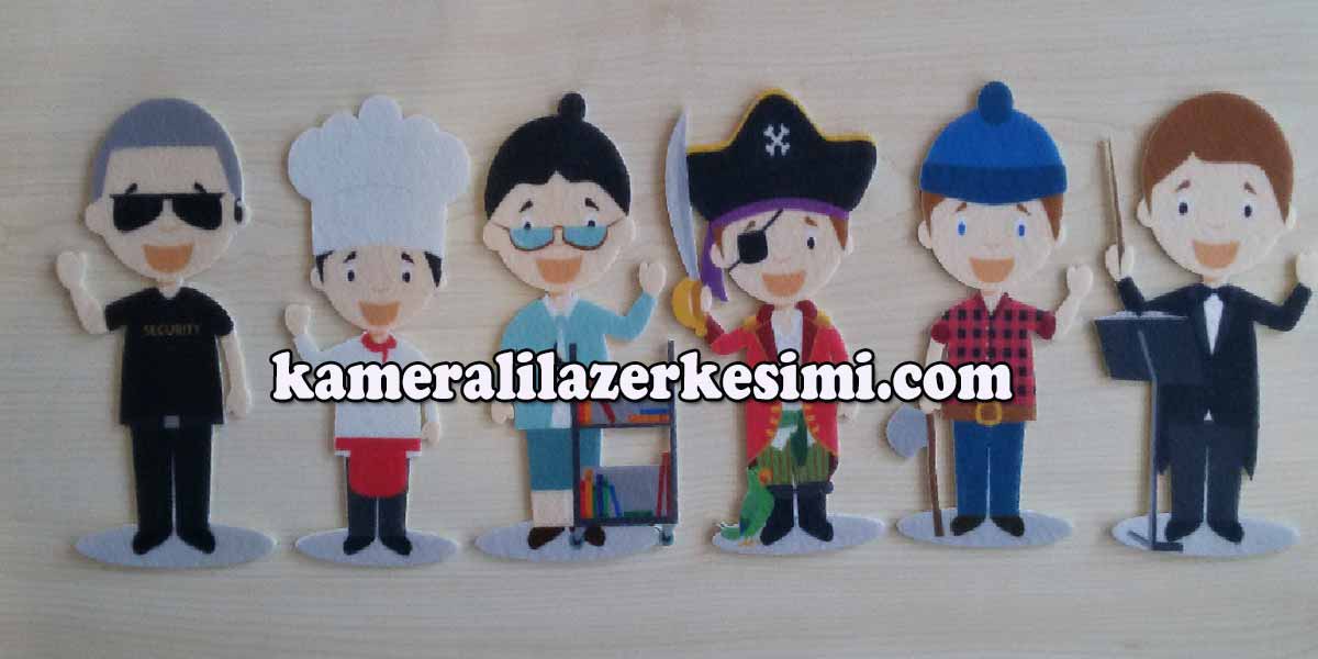 Keçe Eğitim Figürleri, Keçe Asker figür, Keçe avcı figür, Keçe şeker Süsleri